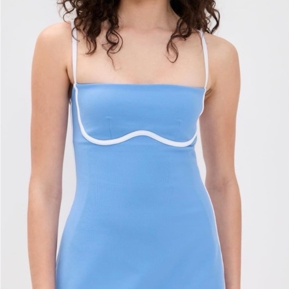 ALO Yoga Dresses & Skirts - NWT ALO Yoga Baby Blue Airbrush Streamlined Crystal Clear Blue Dress